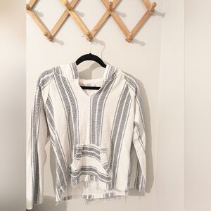 Vintage Havana Striped Beach Hoodie Pullover